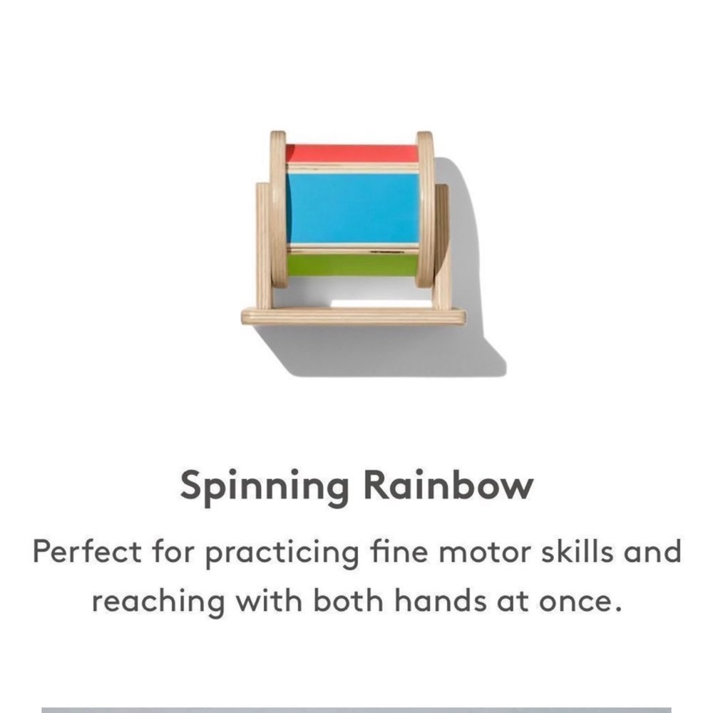 Lovevery wooden spin drum Montessori toy 🌈